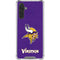 NFL Minnesota Vikings Distressed Galaxy A17 Clear Case