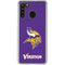 NFL Minnesota Vikings Distressed Galaxy A21 Clear Case