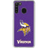 NFL Minnesota Vikings Distressed Galaxy A21 Clear Case
