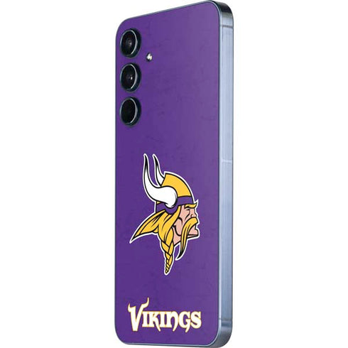 NFL Minnesota Vikings Distressed Galaxy A35 5G Skin