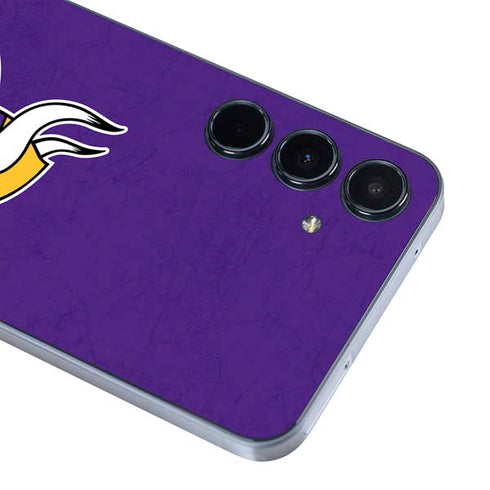 NFL Minnesota Vikings Distressed Galaxy A35 5G Skin