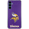 NFL Minnesota Vikings Distressed Galaxy A55 5G Clear Case