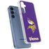 NFL Minnesota Vikings Distressed Galaxy A55 5G Clear Case