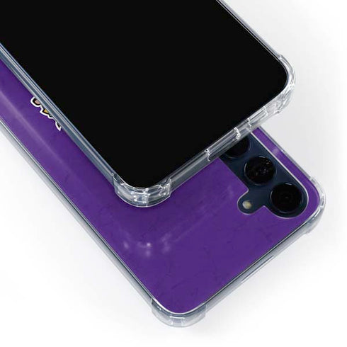 NFL Minnesota Vikings Distressed Galaxy A55 5G Clear Case