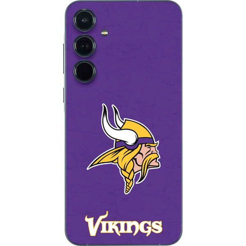 NFL Minnesota Vikings Distressed Galaxy A55 5G Skin