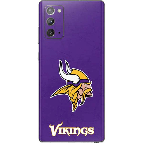 NFL Minnesota Vikings Distressed Galaxy Note20 5G Skin