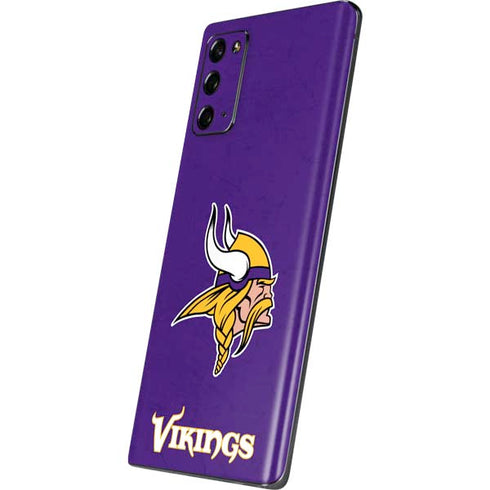 NFL Minnesota Vikings Distressed Galaxy Note20 5G Skin