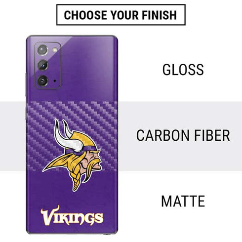 NFL Minnesota Vikings Distressed Galaxy Note20 5G Skin