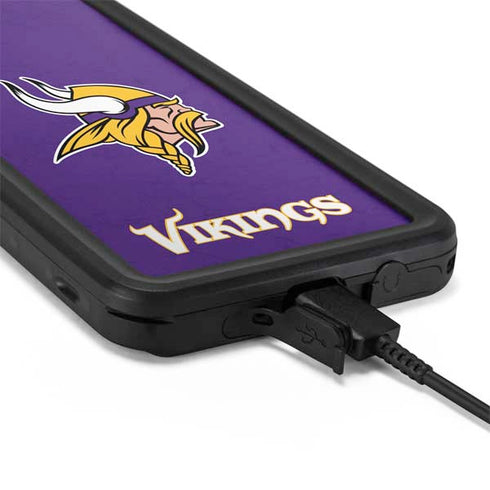 NFL Minnesota Vikings Distressed Galaxy S20 Plus Waterproof Case