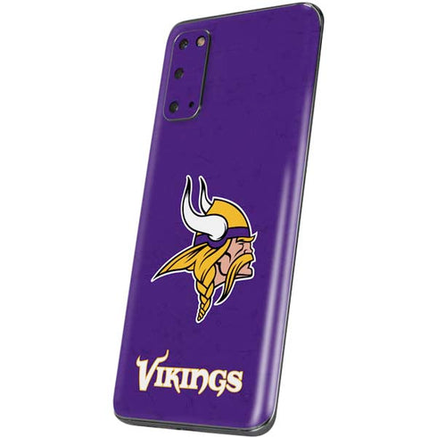 NFL Minnesota Vikings Distressed Galaxy S20 Skin