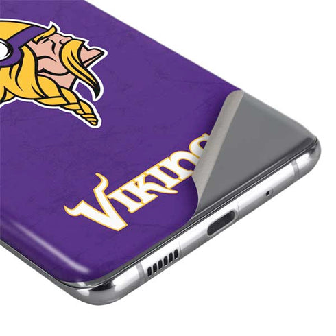 NFL Minnesota Vikings Distressed Galaxy S20 Skin