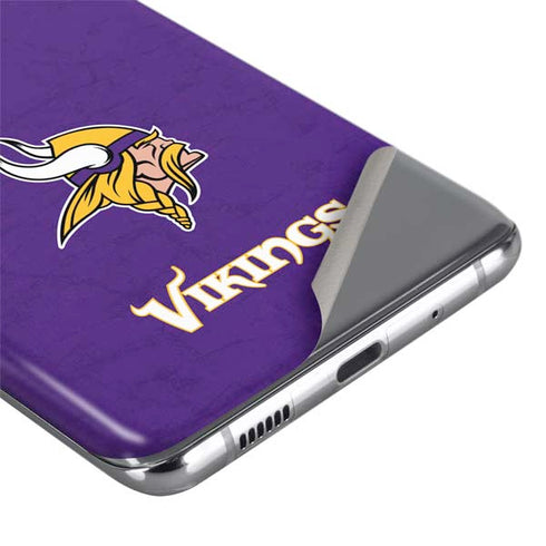NFL Minnesota Vikings Distressed Galaxy S20 Ultra 5G Skin
