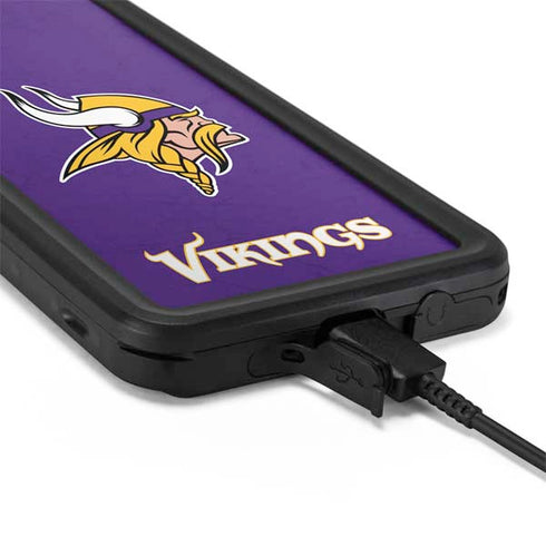 NFL Minnesota Vikings Distressed Galaxy S20 Waterproof Case