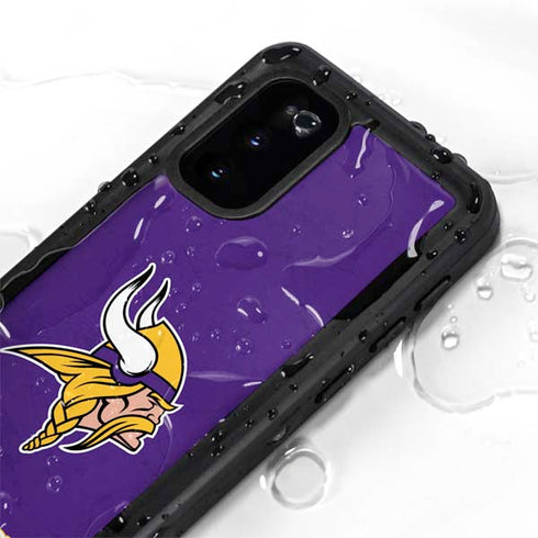 NFL Minnesota Vikings Distressed Galaxy S20 Waterproof Case