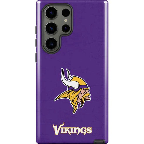 NFL Minnesota Vikings Distressed Galaxy S23 Ultra Pro Case