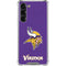 NFL Minnesota Vikings Distressed Galaxy S24 FE Clear Case
