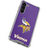 NFL Minnesota Vikings Distressed Galaxy S24 FE Clear Case