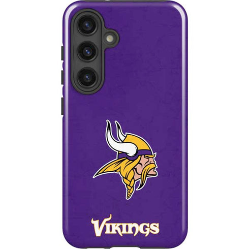 NFL Minnesota Vikings Distressed Galaxy S25 Impact Case