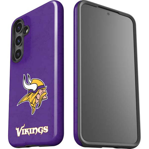 NFL Minnesota Vikings Distressed Galaxy S25 Impact Case