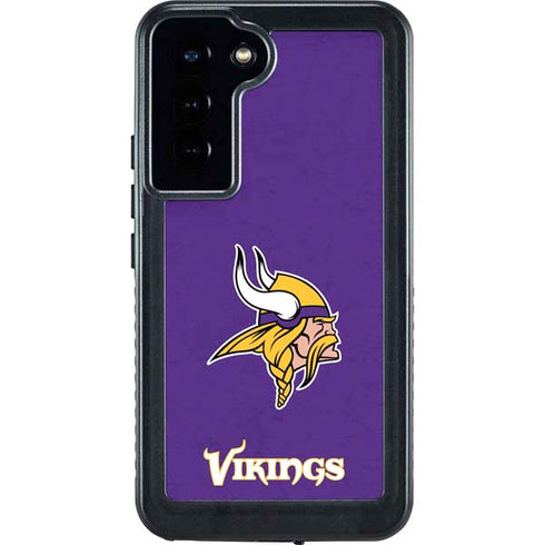 NFL Minnesota Vikings Distressed Galaxy S24 Plus Waterproof Case