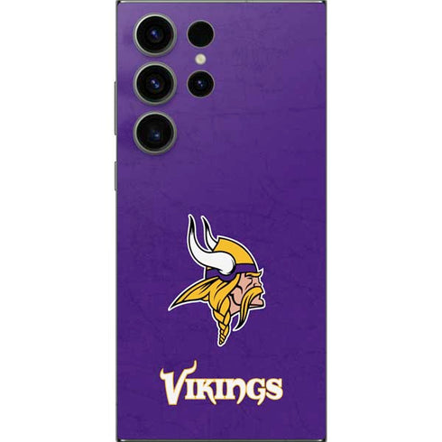 NFL Minnesota Vikings Distressed Galaxy S25 Ultra Skin
