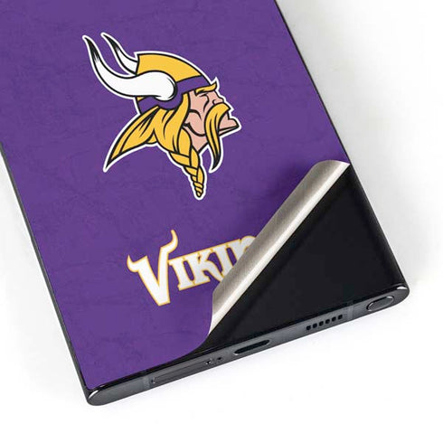 NFL Minnesota Vikings Distressed Galaxy S25 Ultra Skin