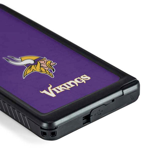 NFL Minnesota Vikings Distressed Galaxy S24 Ultra Waterproof Case