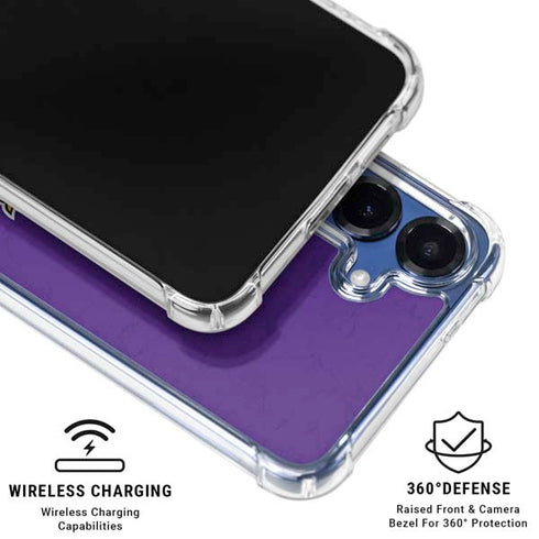 NFL Minnesota Vikings Distressed Galaxy S25 Plus Clear Case