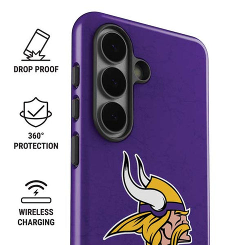 NFL Minnesota Vikings Distressed Galaxy S26 Impact Case