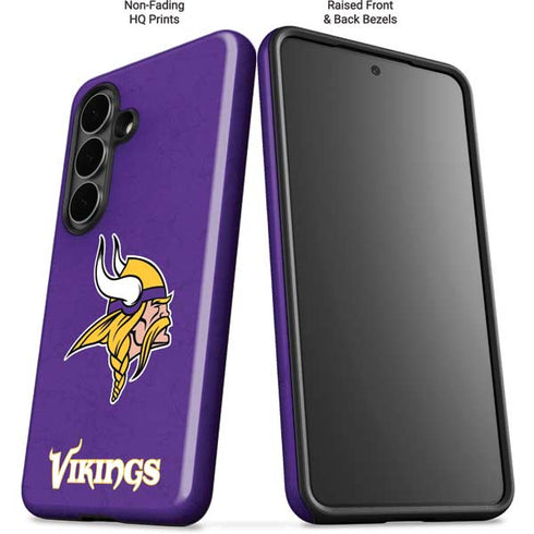 NFL Minnesota Vikings Distressed Galaxy S26 Impact Case
