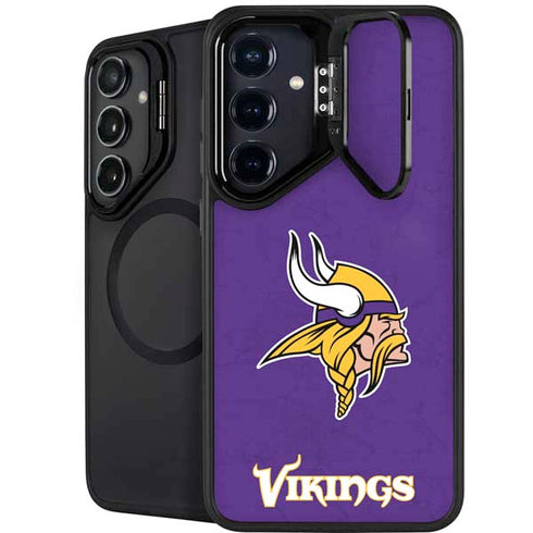 NFL Minnesota Vikings Distressed Galaxy S26 Kickstand Case