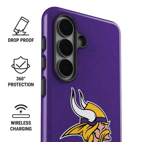 NFL Minnesota Vikings Distressed Galaxy S26 Plus Impact Case
