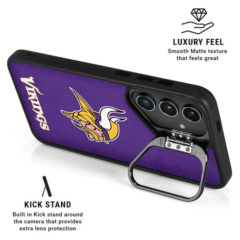 NFL Minnesota Vikings Distressed Galaxy S26 Ultra Kickstand Case