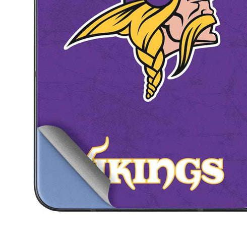 NFL Minnesota Vikings Distressed Galaxy Z Fold5 5G Skin