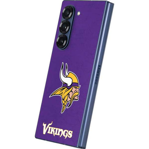 NFL Minnesota Vikings Distressed Galaxy Z Fold6 Skin