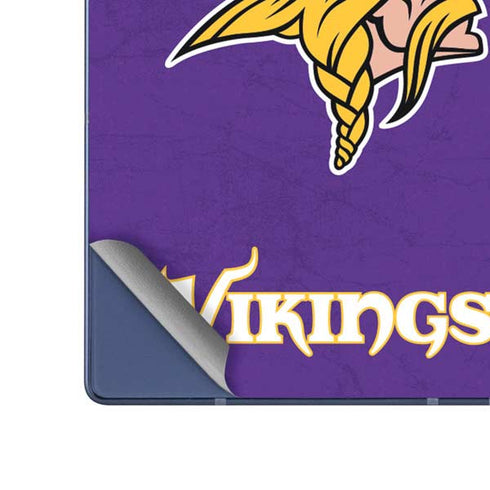 NFL Minnesota Vikings Distressed Galaxy Z Fold6 Skin