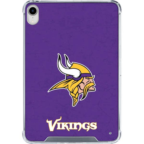 NFL Minnesota Vikings Distressed iPad 11th Gen (2025) Clear Case