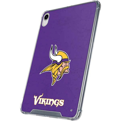 NFL Minnesota Vikings Distressed iPad 11th Gen (2025) Clear Case