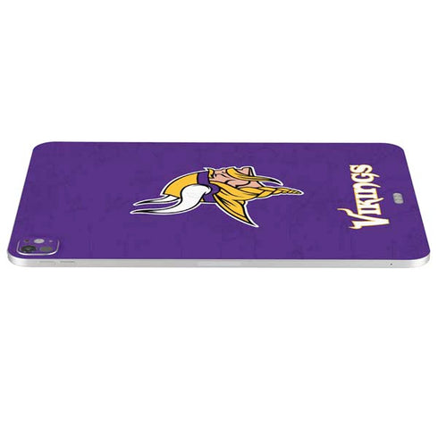 NFL Minnesota Vikings Distressed iPad Pro 13in M4 (2024) Skin