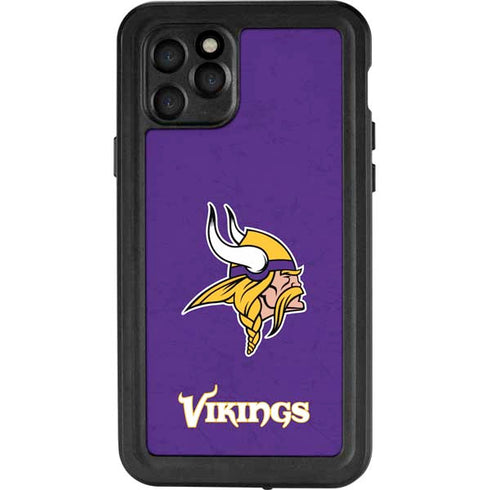 NFL Minnesota Vikings Distressed iPhone 11 Pro Waterproof Case