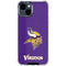 NFL Minnesota Vikings Distressed iPhone 15 Clear Case