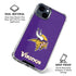 NFL Minnesota Vikings Distressed iPhone 15 Clear Case