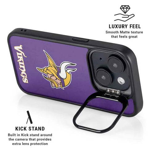 NFL Minnesota Vikings Distressed iPhone 15 Kickstand Case