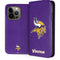 NFL Minnesota Vikings Distressed iPhone 15 Pro Folio Case