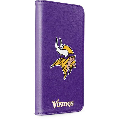 NFL Minnesota Vikings Distressed iPhone 15 Pro Max Folio Case