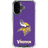 NFL Minnesota Vikings Distressed iPhone 16 Plus Clear Case