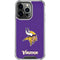 NFL Minnesota Vikings Distressed iPhone 16 Pro Clear Case
