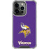 NFL Minnesota Vikings Distressed iPhone 16 Pro Clear Case