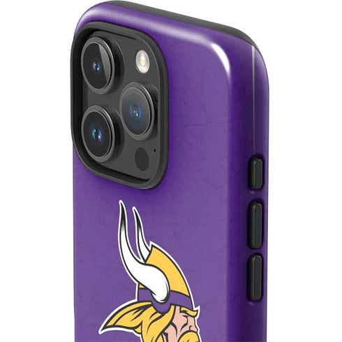 NFL Minnesota Vikings Distressed iPhone 16 Pro Impact Case