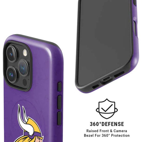 NFL Minnesota Vikings Distressed iPhone 16 Pro Magsafe Impact Case
